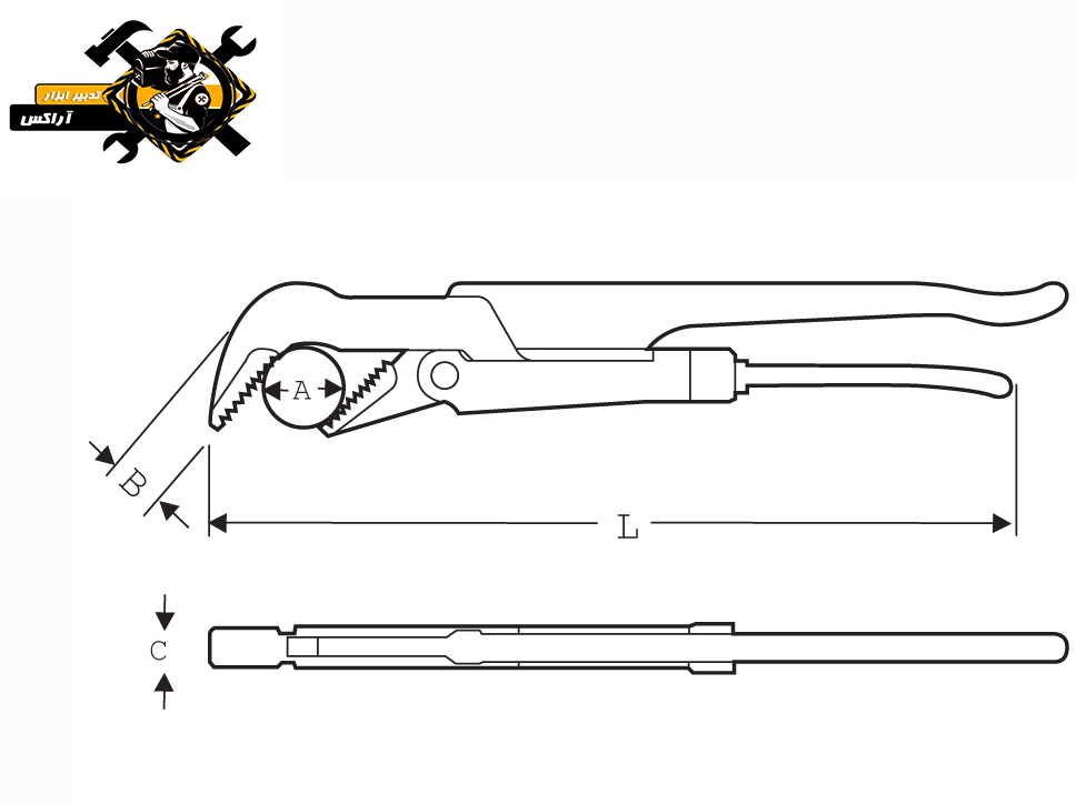 اچارلوله گیر2دسته45درجه سوپراگواسپانیا